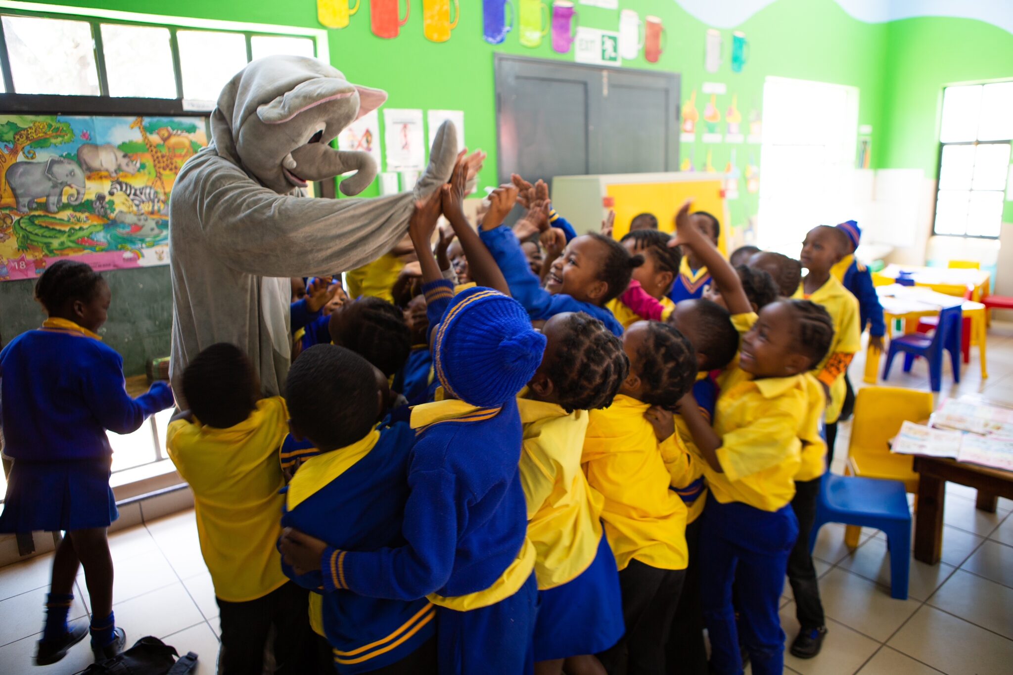 Children at Mpisi Primary School