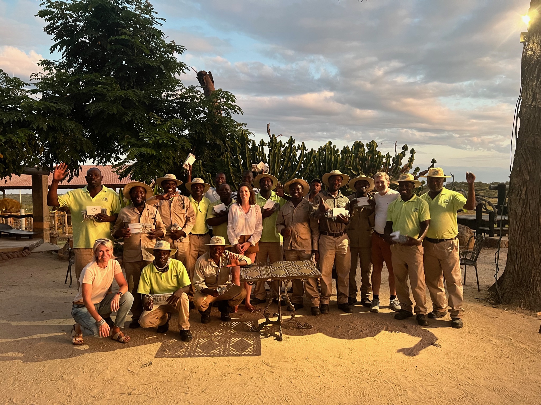 Volunteers helping with wildlife education and conservation