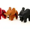Leather Keyring Black - Image 3