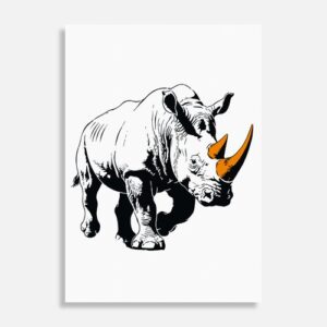 Street Cyber Rhino in support of Wildlife