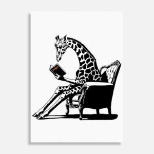 Street Cyber Giraffe Poster in support of wildlife