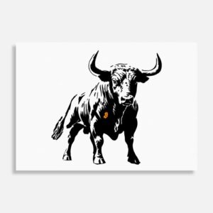 Street Cyber Bull in support of wildlife